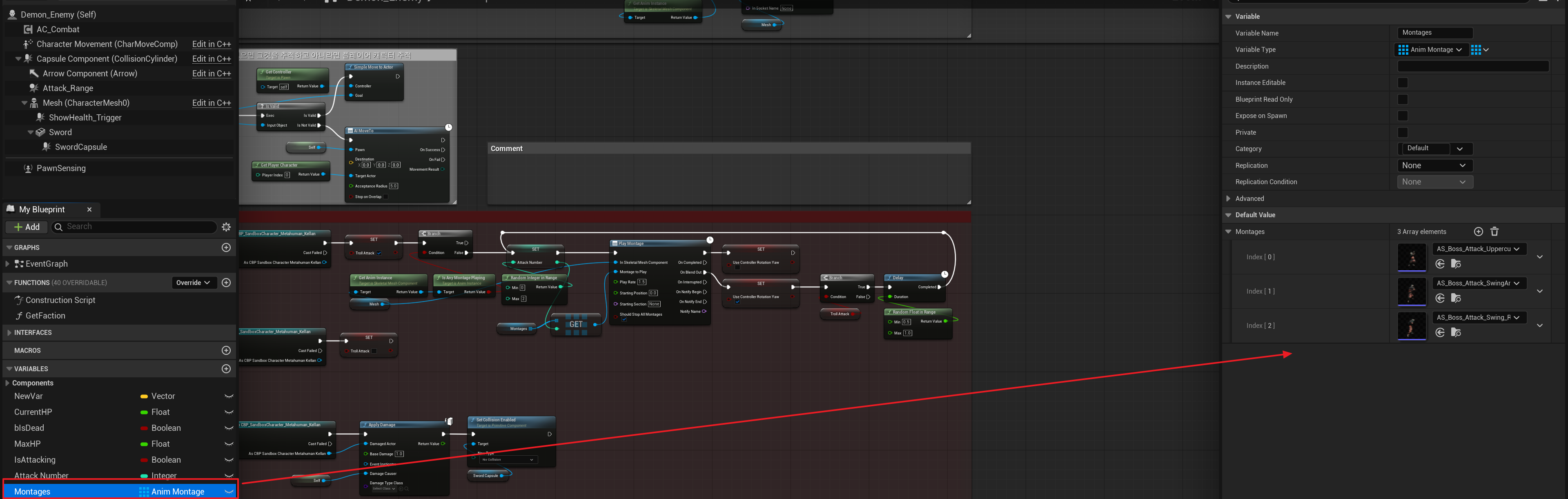Demon Enemy Montages